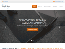 Tablet Screenshot of northshoresealcoating.com